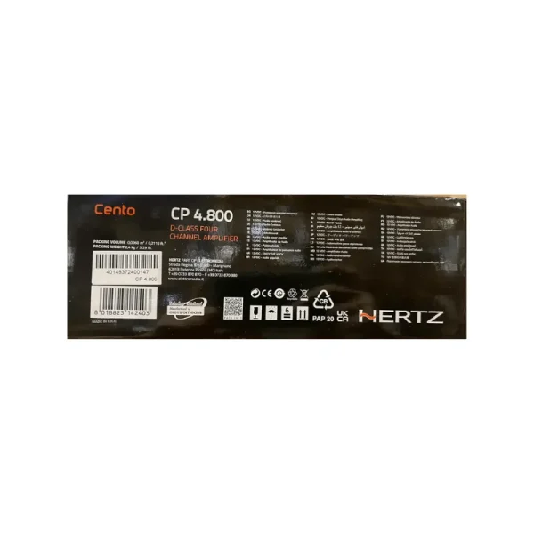 آمپلی فایر چهارکانال هرتزHERTZ CP 4.800